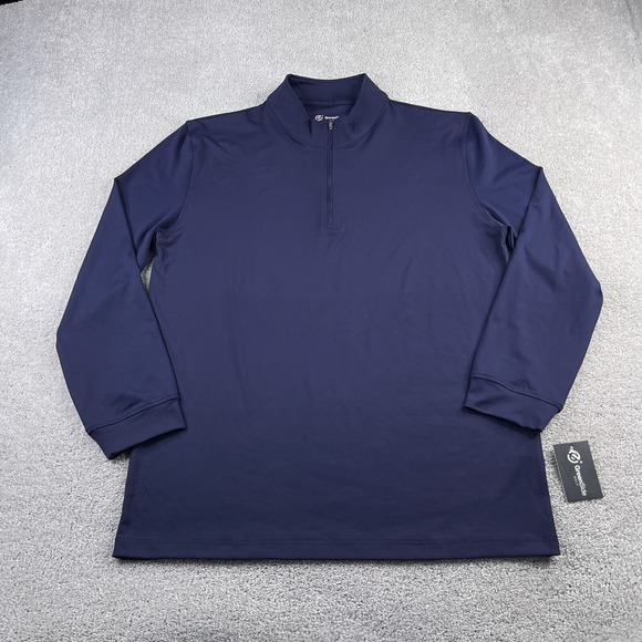 Greenside Golf Sweater Mens 2XL XXL Blue Performance Quarter Zip Pullover NEW - Picture 1 of 11